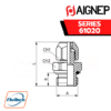 Aignep - 61020 -STRAIGHT MALE ADAPTOR PARALLEL