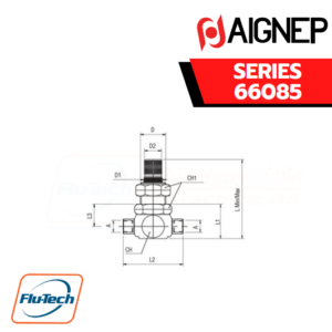 Aignep - 66085-UNI-DIRECTIONAL IN-LINE FLOW REGULATOR