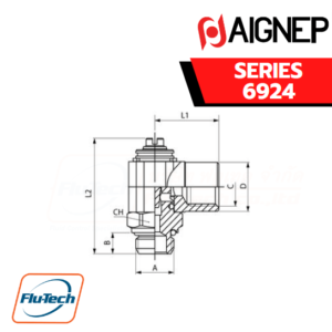 Aignep - 6924-CW510L - BI-DIRECTIONAL FLOW REGULATOR