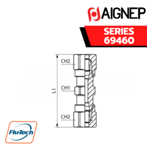 Aignep - 69460-STRAIGHT CONNECTOR