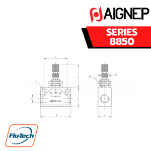 Aignep - 8850-UNI-DIRECTIONAL FLOW REGULATOR