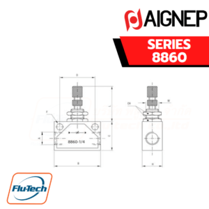 Aignep - 8860-Bl-DIRECTIONAL FLOW REGULATOR