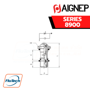 Aignep - 8900-FLOW REGULATOR FOR CYLINDER, SCREWDRIVER REGULATION