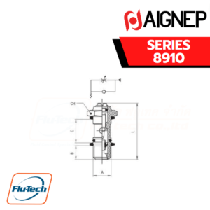 Aignep - 8910-FLOW REGULATOR FOR VALVE, SCREWDRIVER REGULATION