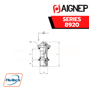 Aignep - 8920-BI-DIRECTIONAL FLOW REGULATOR, SCREWDRIVER REGULATION
