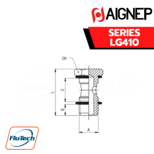 Aignep - LG410 -BANJO STEM SINGLE LIGHT