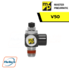 Master Pneumatic - V50 Right Angle Flow Control 1-8, 1-4, 3-8, 1-2 and Tube Fittings