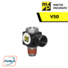 Master Pneumatic - V50 Right Angle Flow Control 1-8, 1-4, 3-8, 1-2 and Tube Fittings