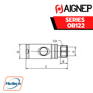 AIGNEP - 0B122 Series SAFETY FEMALE CILINDRIC SOCKET