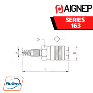 AIGNEP - 163 COMPRESSION SOCKET WITH SPRING
