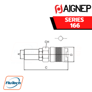 AIGNEP - 166 SOCKET FOR RUBBER HOSE