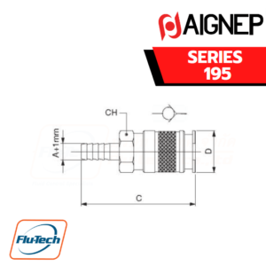 AIGNEP - 195 Series MULTISOCKET WITH REST FOR RUBBER HOSE