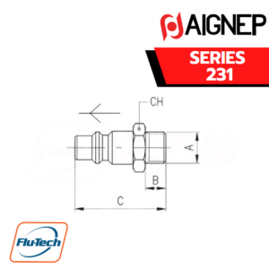 AIGNEP - 231 Series MALE PLUG