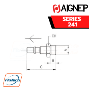 AIGNEP - 241 Series MALE PLUG