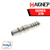 ข้อต่อสวมเร็ว AIGNEP - 275 Series PLUG WITH REST FOR RUBBER HOSE