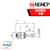 AIGNEP - 415 Series STRAIGHT PLUG WITH REST FOR RUBBER HOSE