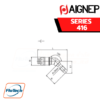 AIGNEP - 416 Series PLUG WITH REST FOR RUBBER HOSE TO 135°