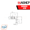 AIGNEP - 418 Series PLUG WITH REST FOR RUBBER HOSE TO 90