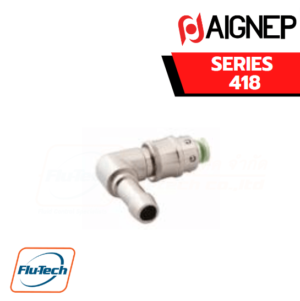 AIGNEP - 418 Series PLUG WITH REST FOR RUBBER HOSE TO 90°