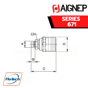 AIGNEP - 671 Series MALE SOCKET
