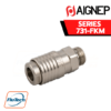 AIGNEP - 731-FKM SERIES MALE CILINDRIC SOCKET WITH OR-FKM