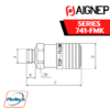 AIGNEP - 741-FKM MALE CILINDRIC SOCKET WITH OR-FKM