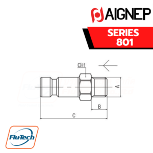AIGNEP - 801 Series MALE PLUG
