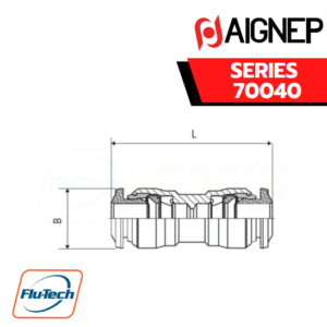 Aignep Food Grade Series 70040 - STRAIGHT CONNECTOR