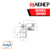 Aignep Food and Drink Series 59100 - ELBOW MALE ADAPTOR (TAPER)