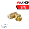 Aignep Food and Drink Series 59116 - ORIENTING ELBOW MALE ADAPTOR (PARALLEL)