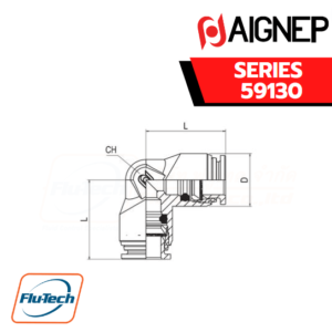 Aignep Food and Drink Series 59130 - ELBOW CONNECTOR