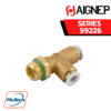Aignep Food and Drink Series 59226 - ORIENTING TEE MALE ADAPTOR (PARALLEL) - OFF - SET LEG