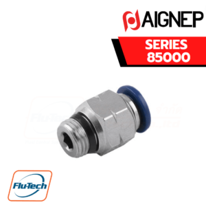 Aignep Push-In Fittings Serie 85000 INCH - STRAIGHT MALE ADAPTOR UNIVERSAL SHORT