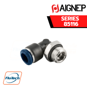 Aignep Push-In Fittings Serie 85116 INCH - ORIENTING ELBOW MALE ADAPTOR (PARALLEL)