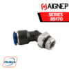 Aignep Push-In Fittings Serie 85170 INCH - 45° ORIENTING ELBOW MALE ADAPTOR UNIVERSAL SHORT