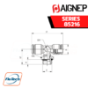 Aignep Push-In Fittings Serie 85216 INCH - ORIENTING TEE MALE ADAPTOR (PARALLEL) - CENTRE LEG