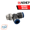 Aignep Push-In Fittings Serie 85226 INCH - ORIENTING TEE MALE ADAPTOR (PARALLEL) - OFF - SET LEG