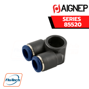 Aignep Push-In Fittings Serie 85520 INCH - DOUBLE BANJO BODY