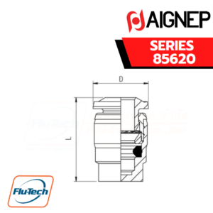 Aignep Push-In Fittings - Serie 85620 - TERMINAL PLUG