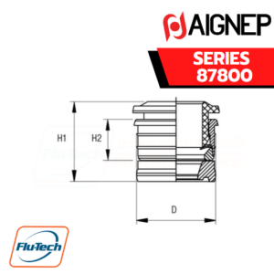 Aignep Push-In Fittings Serie 87800 INCH - PUSH-FIT CARTRIDGES