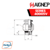 Aignep Push-In Fittings Series 40005V - STRAIGHT MALE ADAPTOR UNIVERSAL SHORT