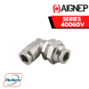 Aignep Push-In Fittings Series 40060V - BULKHEAD ORIENTING ELBOW