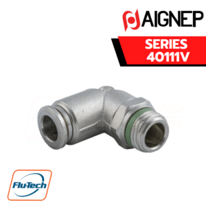 Aignep Push-In Fittings Series 40111V - ORIENTING ELBOW MALE ADAPTOR UNIVERSAL SHORT