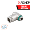 Aignep Push-In Fittings Series 40550V - ORIENTING SINGLE BANJO BODY MALE