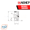 Aignep Push-In Fittings Series 58000 - STRAIGHT MALE ADAPTOR (TAPER)