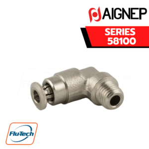 Aignep Push-In Fittings Series 58100 - ELBOW MALE ADAPTOR (TAPER)