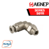 Aignep Push-In Fittings Series 58111 - ORIENTING ELBOW MALE ADAPTOR (TAPER)
