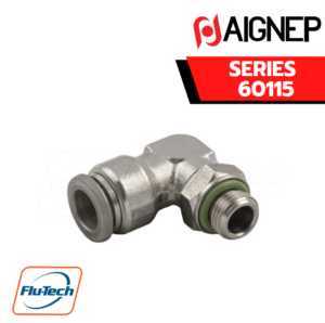 Aignep Push-In Fittings Series 60115 - ORIENTING ELBOW MALE ADAPTOR (PARALLEL)