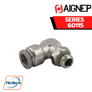 Aignep Push-In Fittings Series 60115 - ORIENTING ELBOW MALE ADAPTOR (PARALLEL)