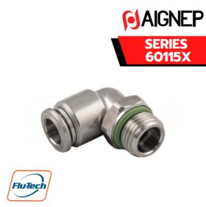 Aignep Push-In Fittings Series 60115X - ORIENTING ELBOW MALE ADAPTOR (PARALLEL)